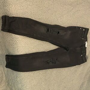 Zara extreme ripped jeans